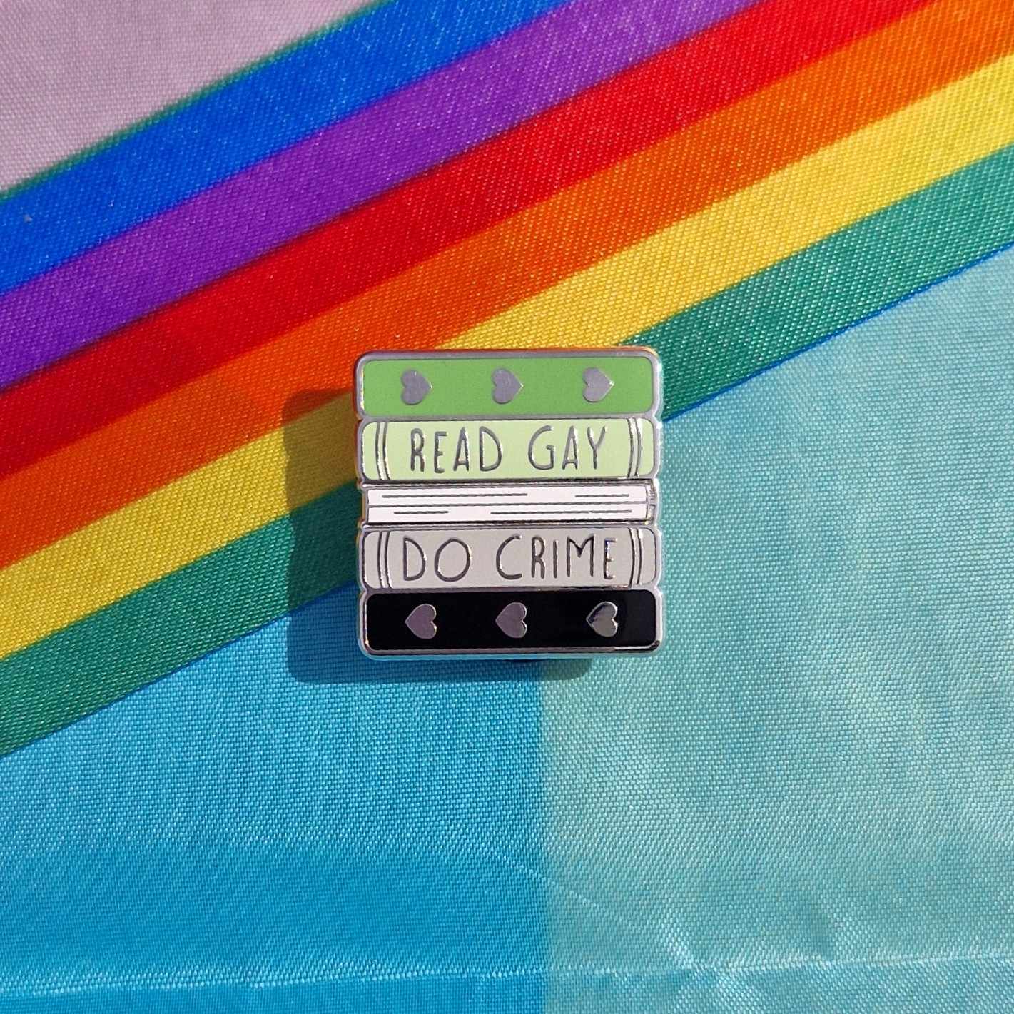 Aromantic Read Gay Do Crime Pin