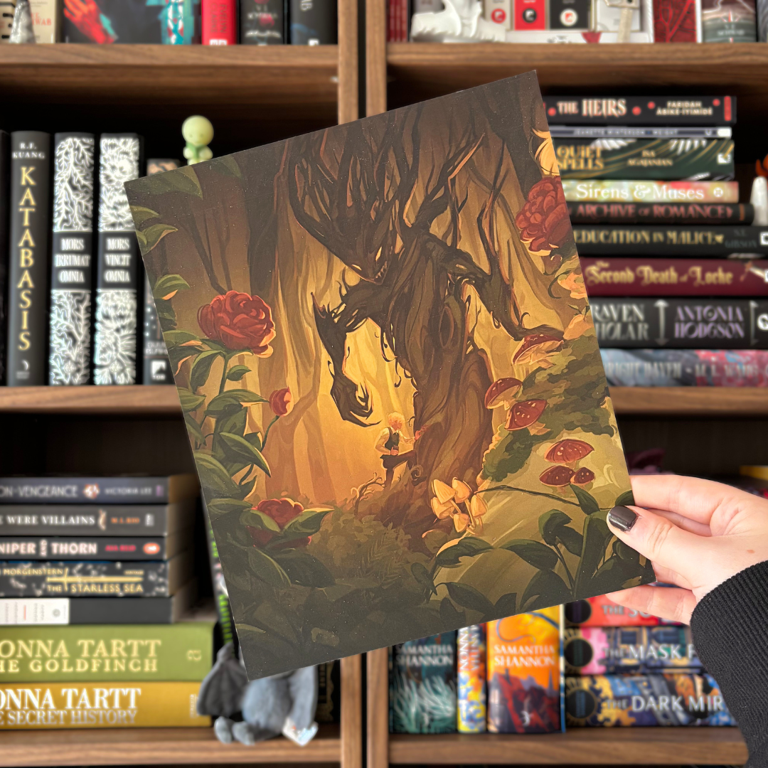 Art print of the artwork from LitPins&Co's special edition of Don't Let The Forest In