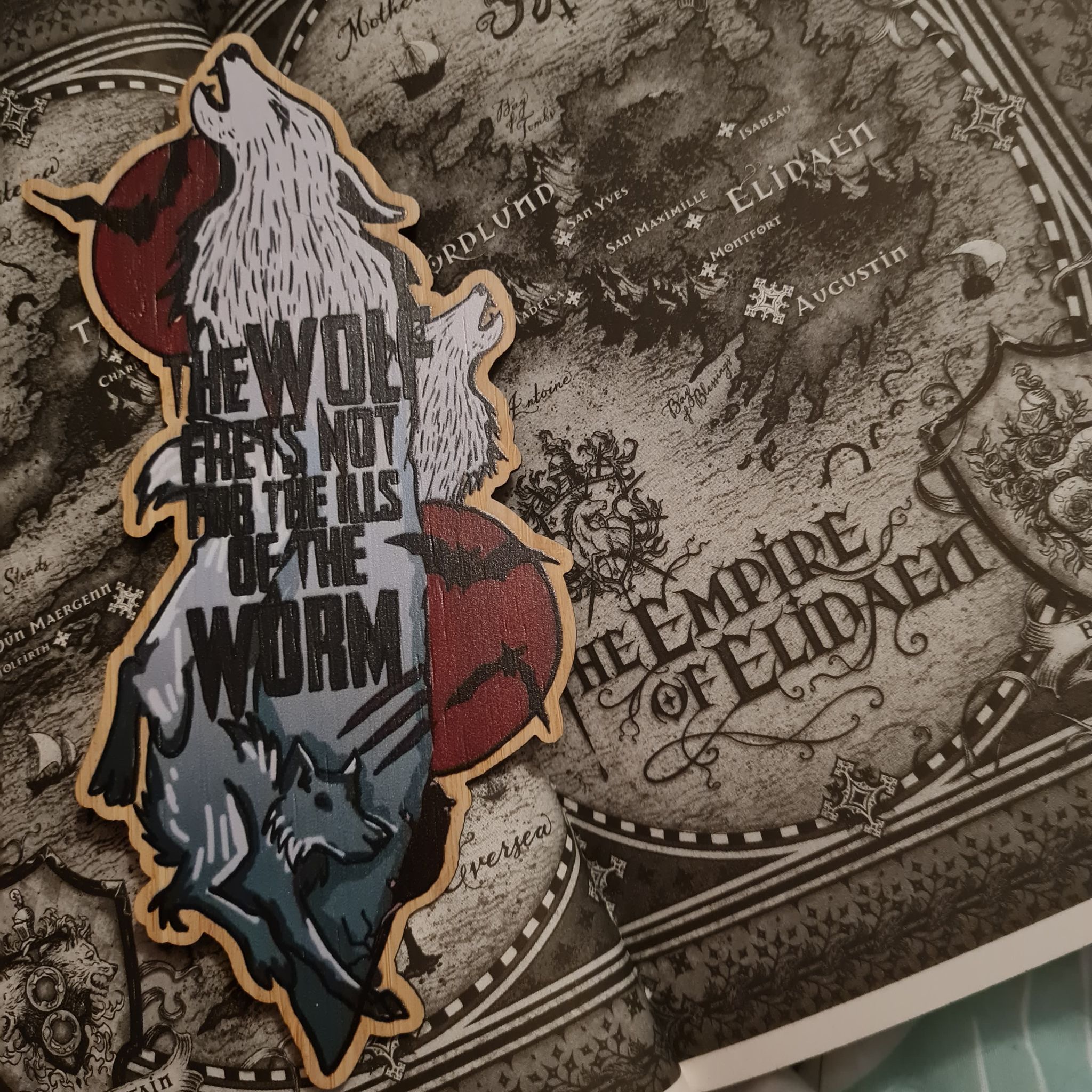 Wooden bookmark inspired by Empire of the Vampire