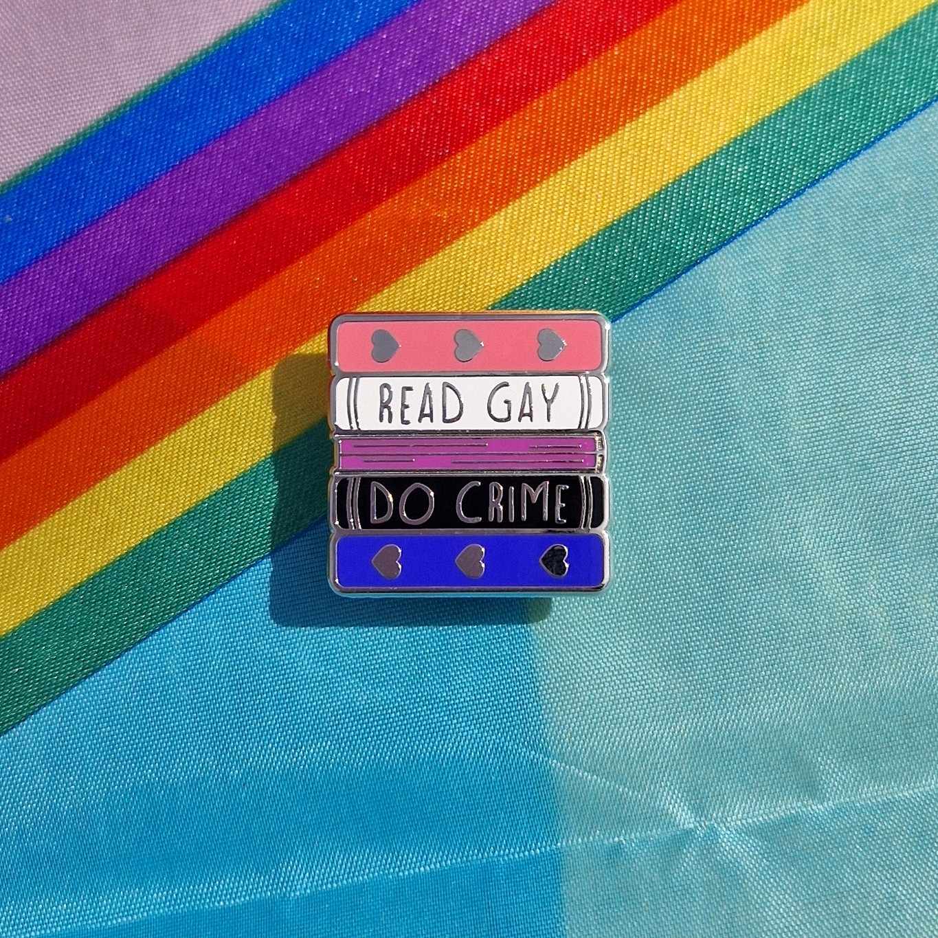 Genderfluid Read Gay Do Crime Pin