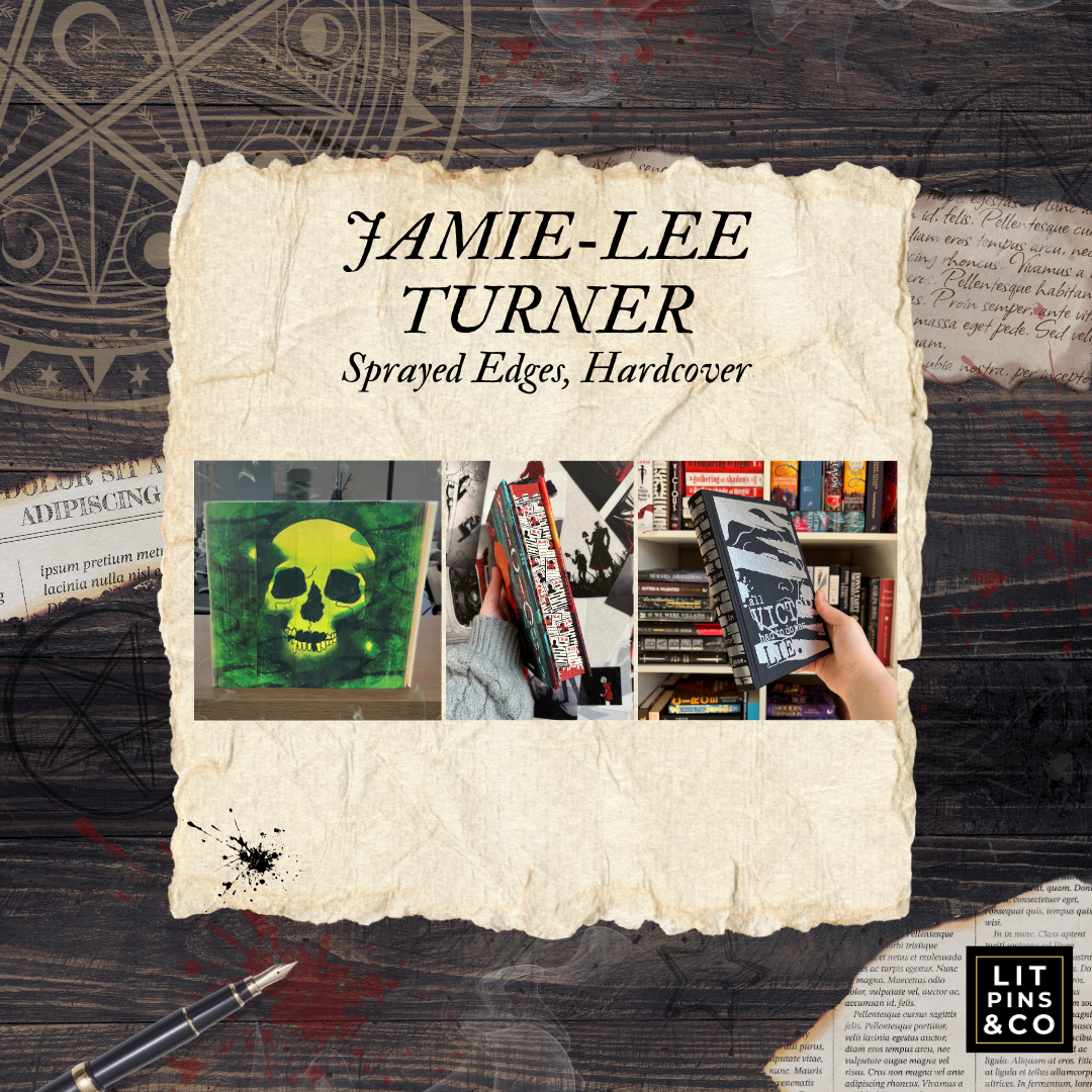 Promotional graphic for 'The Incandescent' LitPins&Co special edition featuring artwork by Jamie-Lee Turner