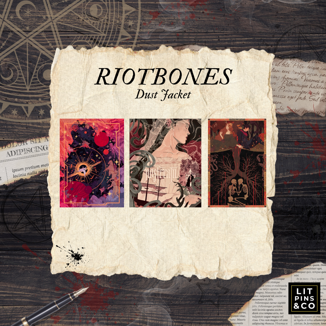 Promotional graphic for 'The Incandescent' LitPins&Co special edition, featuring artwork by Riotbones.