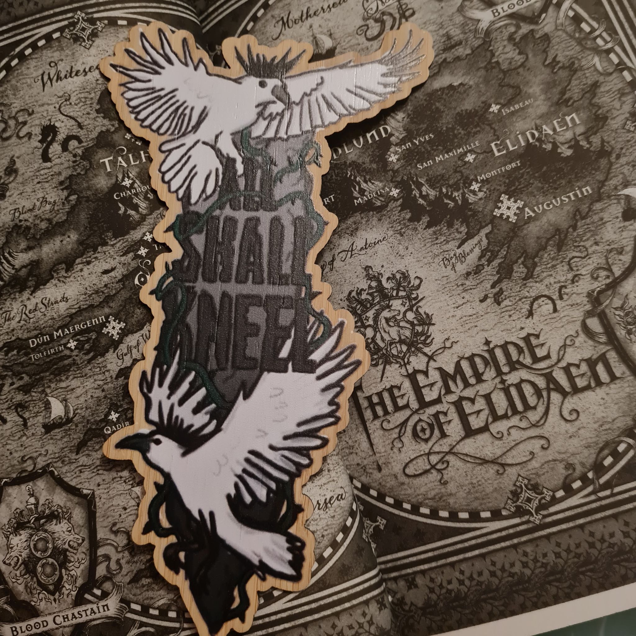 Wooden bookmark inspired by Empire of the Vampire