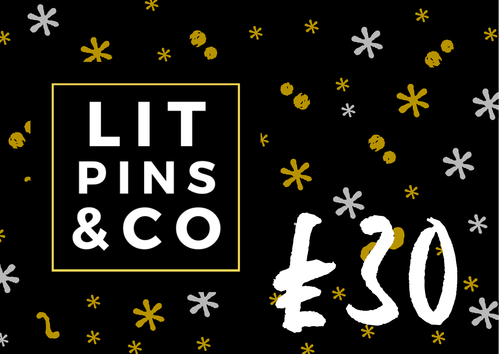LitPins £30 gift card graphic
