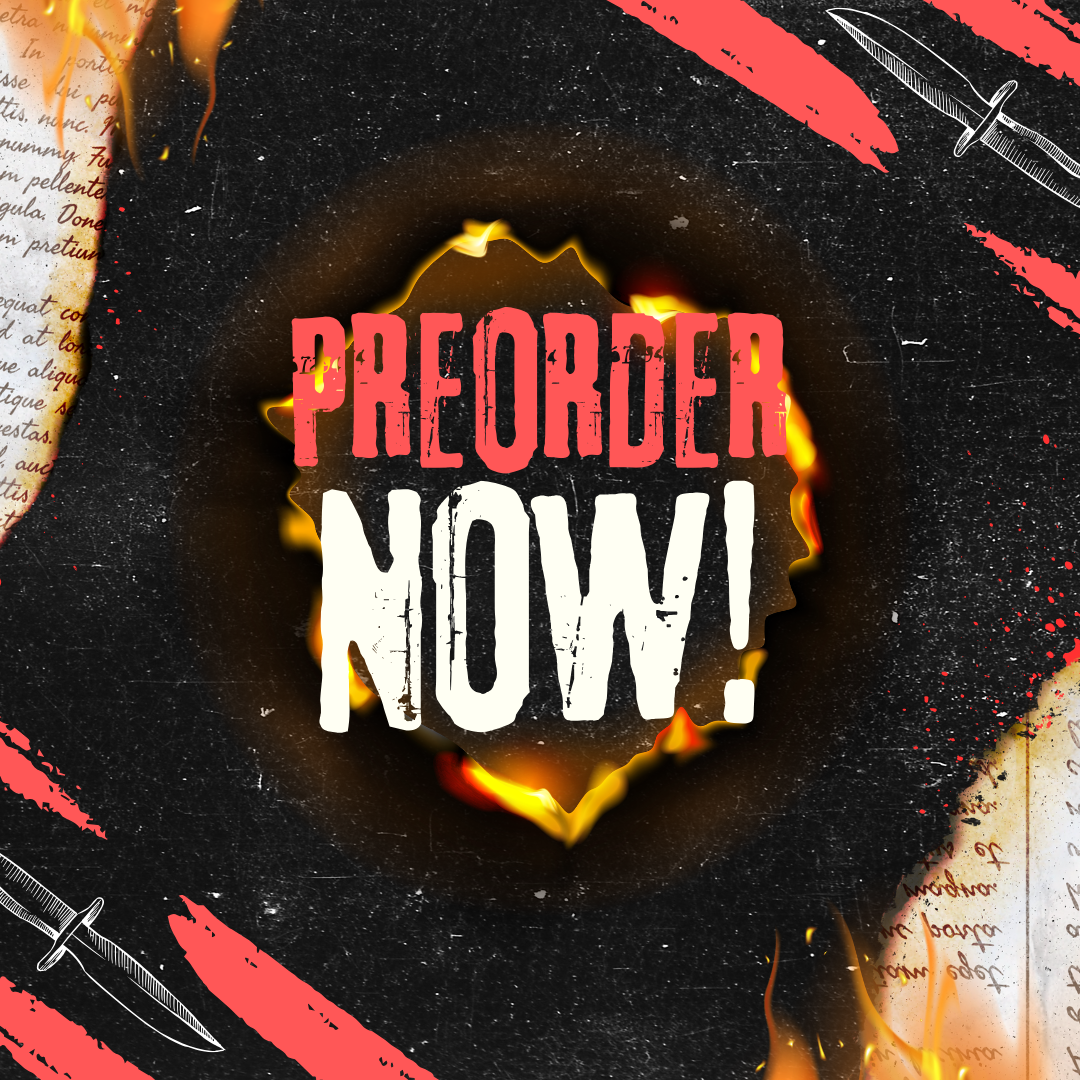 Promotional graphic for LitPins&Co unsigned Vengeful edition with text reading "Preorder now!"