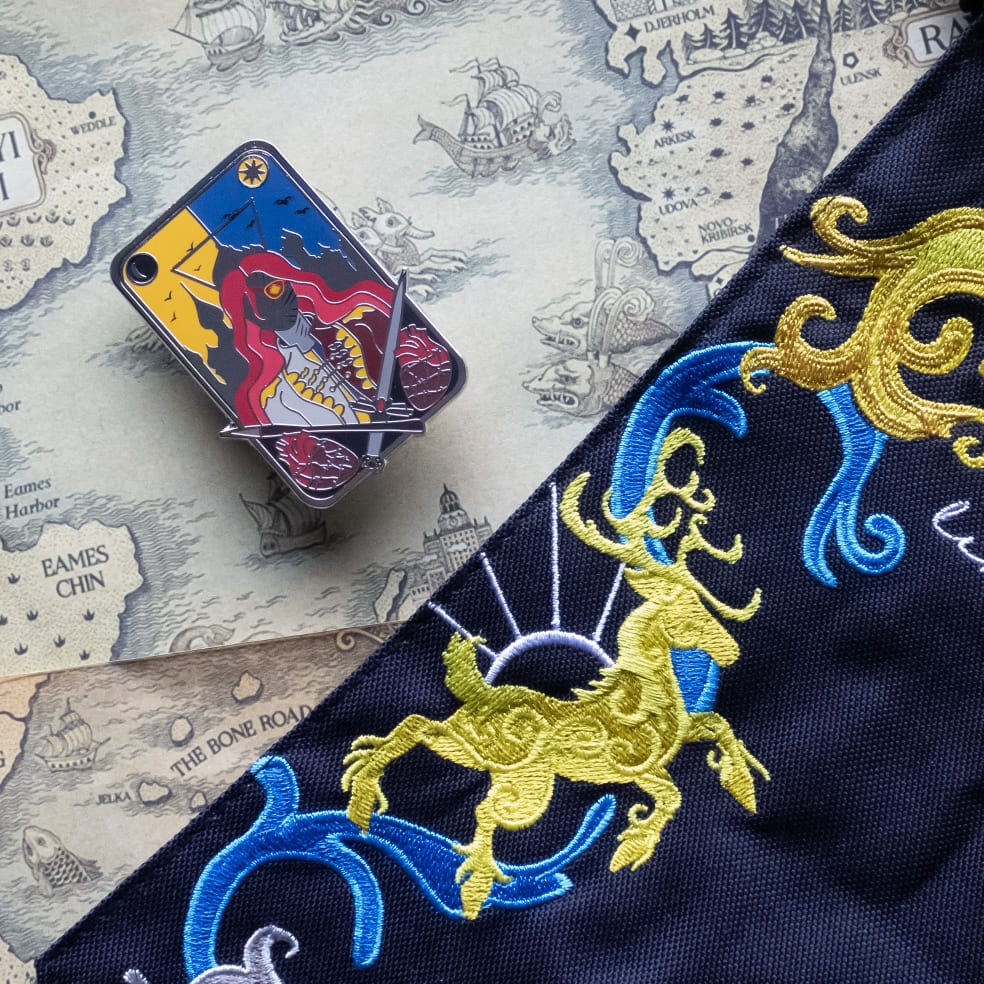 The First Traitor Enamel Pin inspired by Genya in Leigh Bardugo's Grishaverse