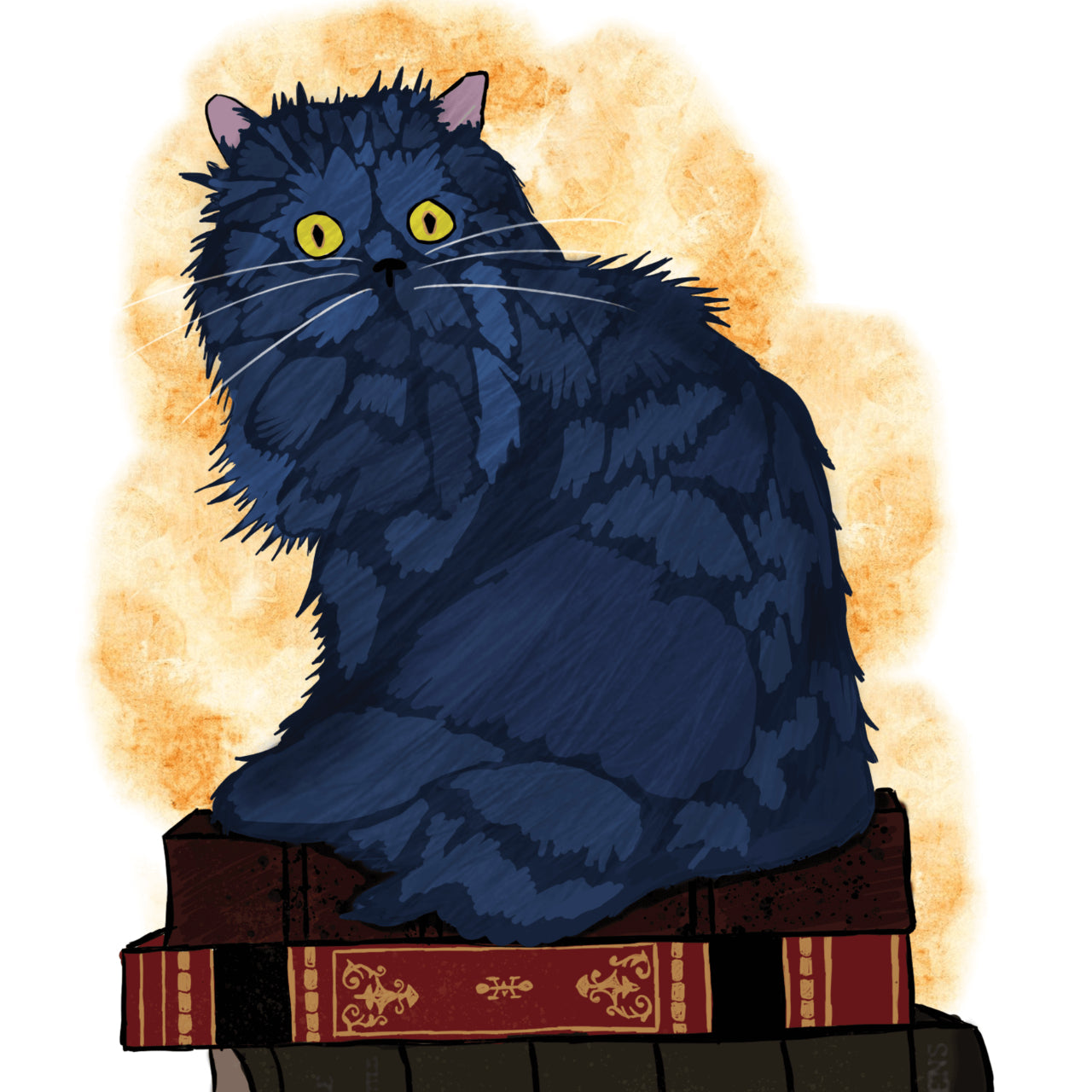 Church The Cat Art From from Cassandra Clare's The Infernal Devices, The Mortal instruments and The Dark Artifices Shadowhunter series.