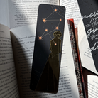 Foiled bookmark inspired by The Invisible Life of Addie LaRue, featuring a geometric design of Addie and stars