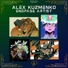 Promotional graphic for 'Artemis Fowl' book set with gold and white text on a blue and green background, decorated with golden circuit elements.