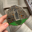 Large enamel pin inspired by Gallant by V.E. Schwab