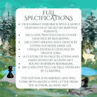 Promotional graphic for Immortal Game special edition by LitPins&Co, featuring text on a forest background decorated with chess pieces.