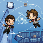 They Were Lab Mates – Jayvik Arcane inspired Pixel Art Print 