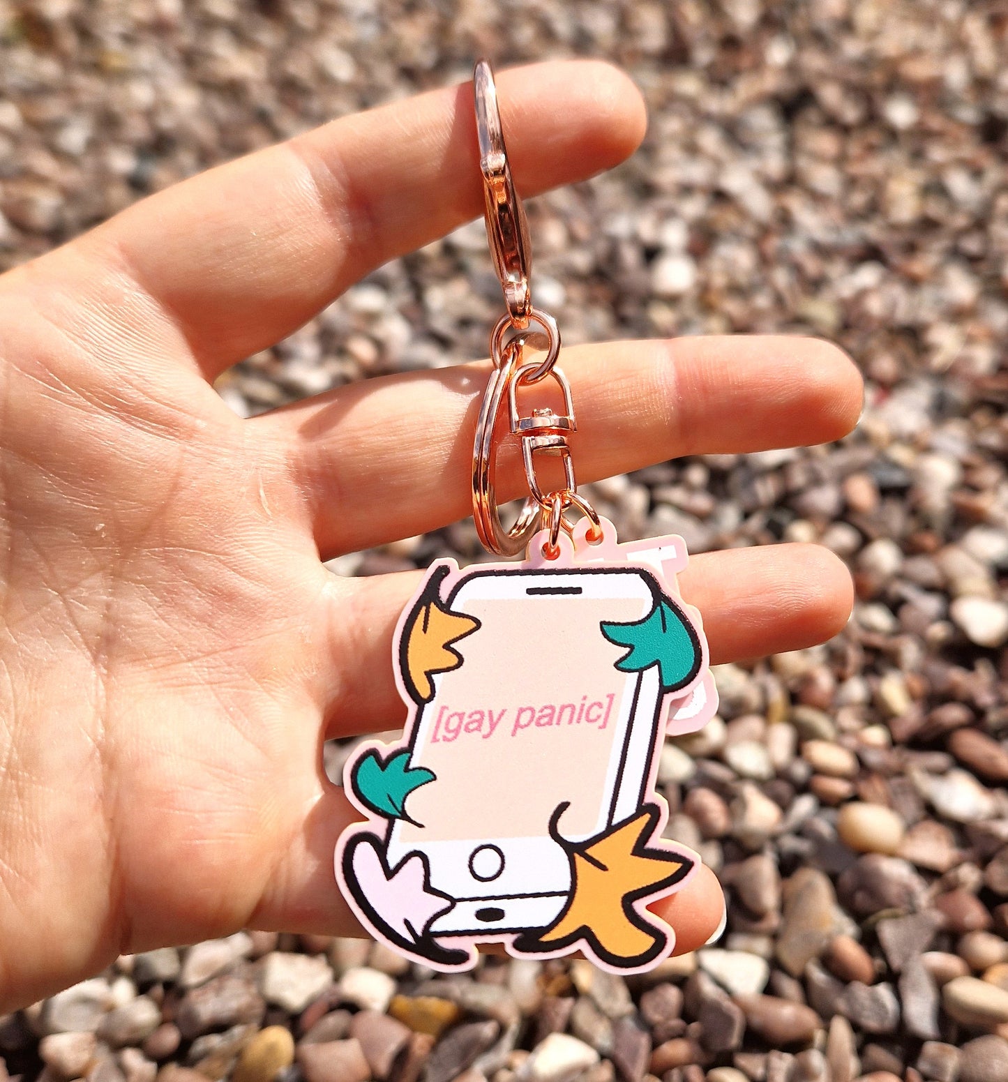 [gay panic] Heartstopper inspired keychain