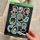 Officially licensed Lockwood&Co sticker sheet, featuring characters and motifs from the series.