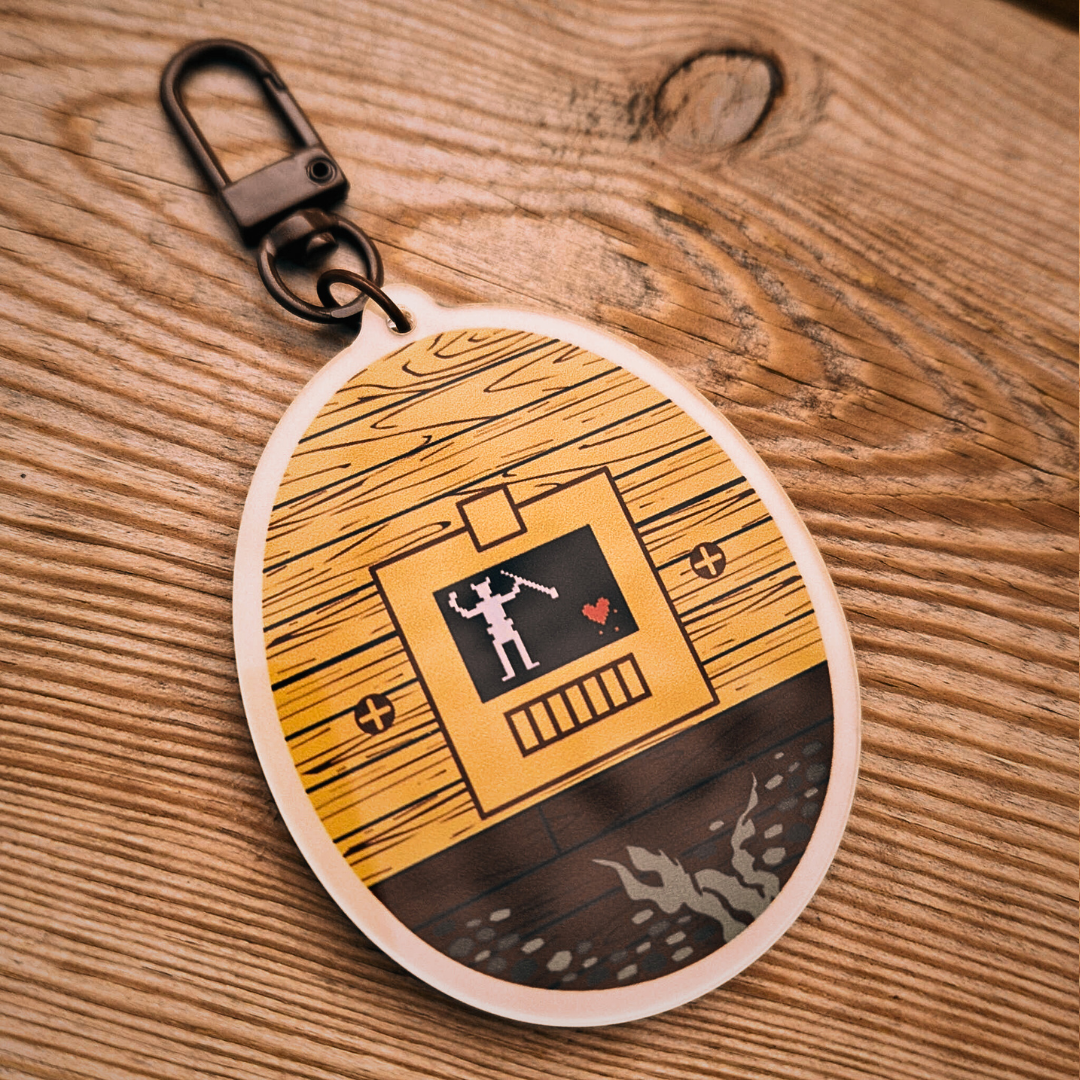 Back of Our Flag Means Death shaker keychain 