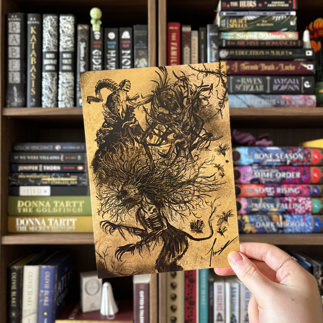 Officially licensed art print for CG Drews' Don't Let The Forest In, depicting a page from Thomas's sketchbook