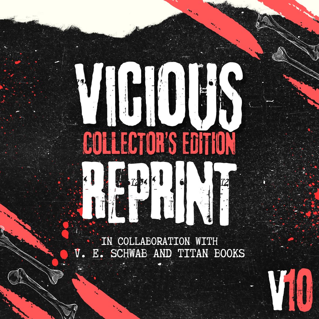 Cover of 'Vicious Collector's Edition Reprint' with text and red accents on a black background.