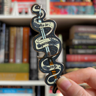 Ashdrinker, Empire of the Vampire by Jay Kristoff inspired enamel pin. 