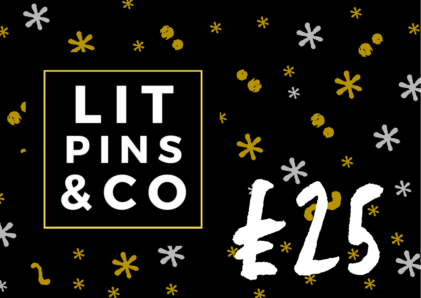 LitPins £25 gift card graphic