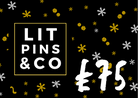 LitPins £75 gift card graphic