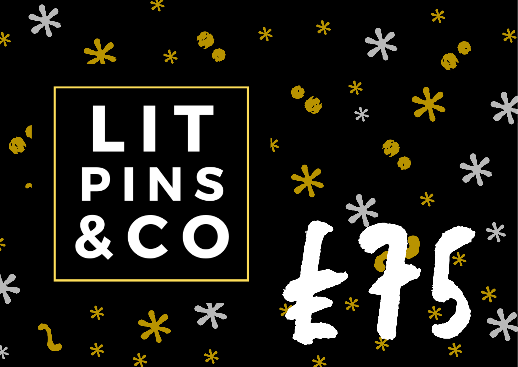 LitPins £75 gift card graphic