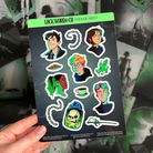 Officially licensed Lockwood&Co sticker sheet, featuring characters and motifs from the series.