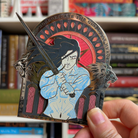 The Black Lion enamel pin inspired by Jay Kristoff's Empire of the Vampire series.