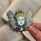 Enamel pin inspired by Fabien Voss, the Forever King, from Empire of the Vampire by Jay Kristoff