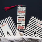 Plenty of Humans Were Monstrous . Vicious and Vengeful by V.E Schwab inspired bookmarks with red tassel. 