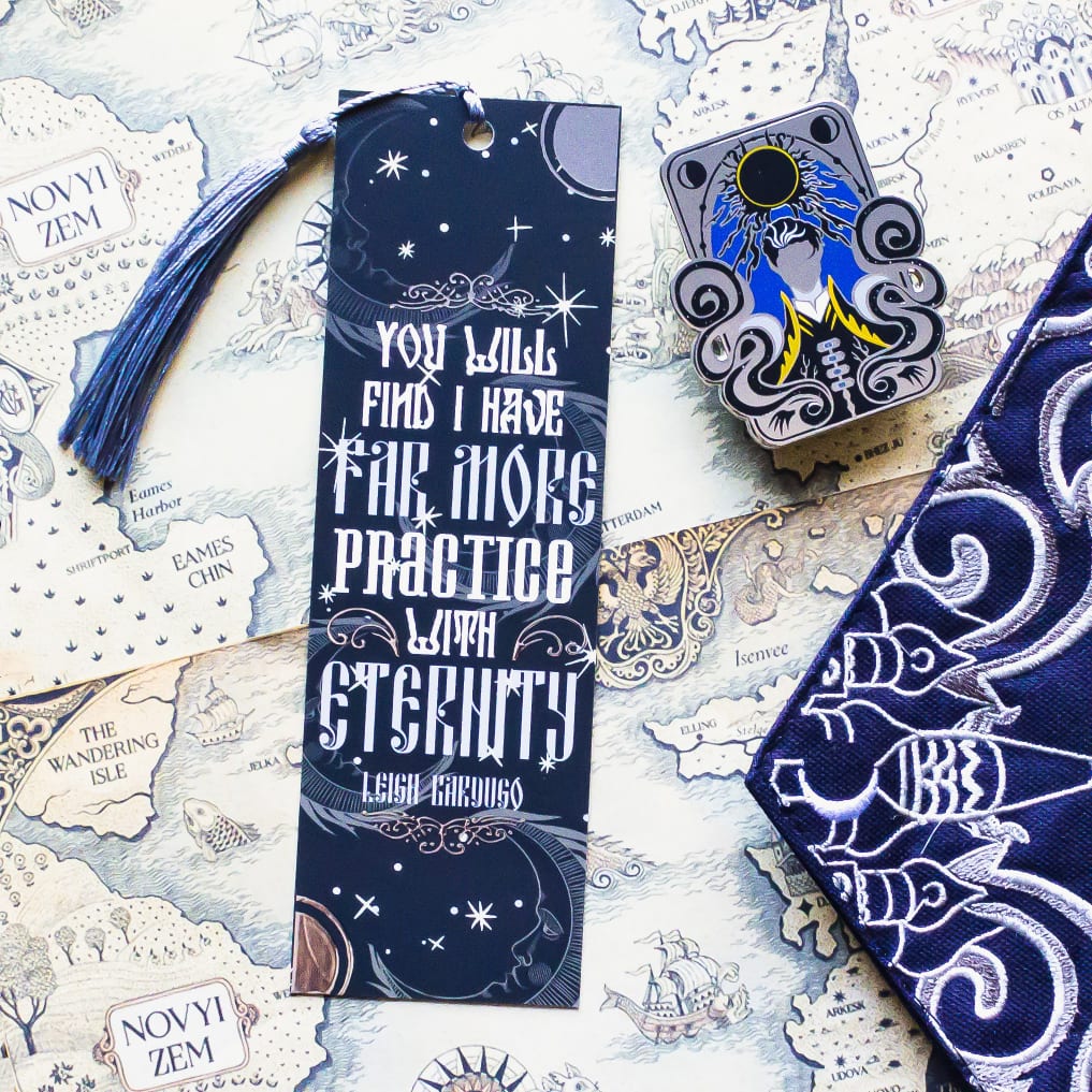 The Darkling Bookmark with tassel inspired by Leigh Bardugo's Shadow and Bone Series
