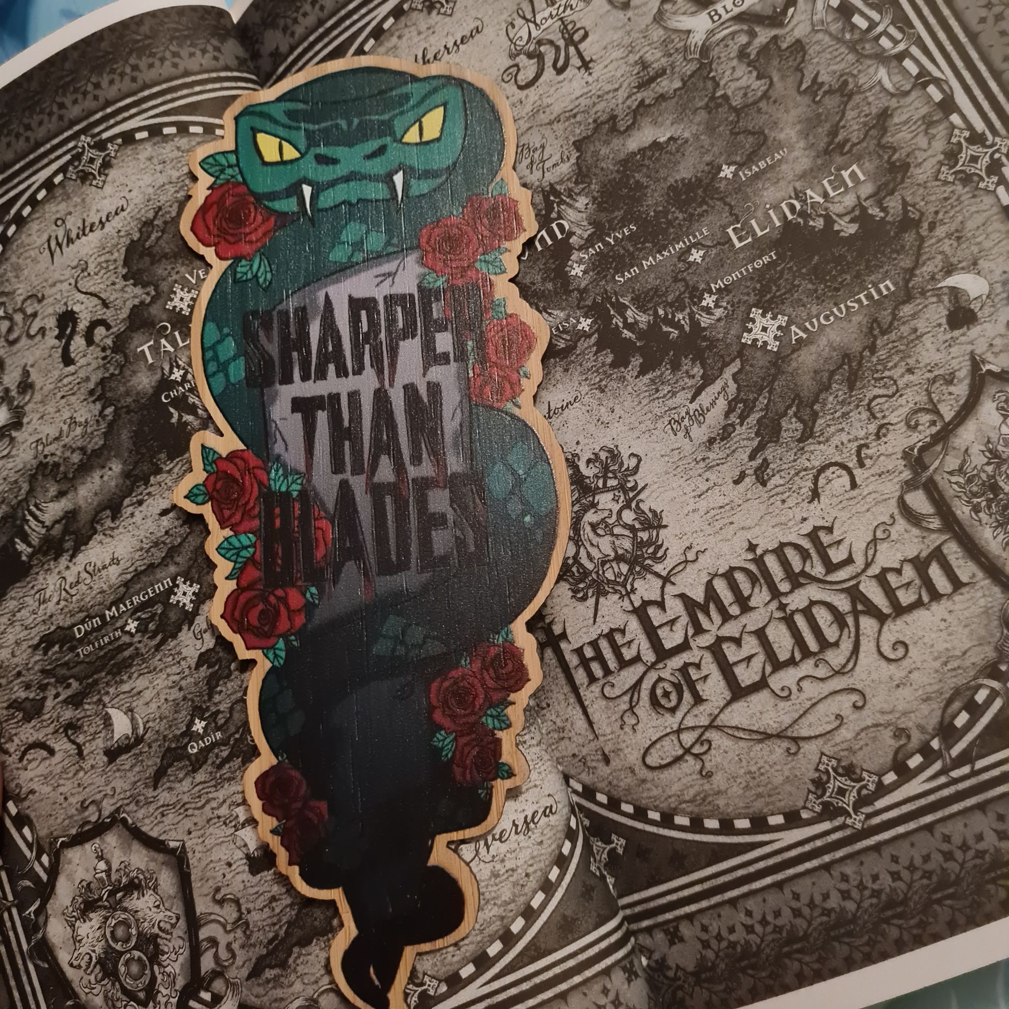 Shaper Than Blades - The Empire of the Vampire by Jay Kristoff Wooden Bookmark for the Blood Ilon
