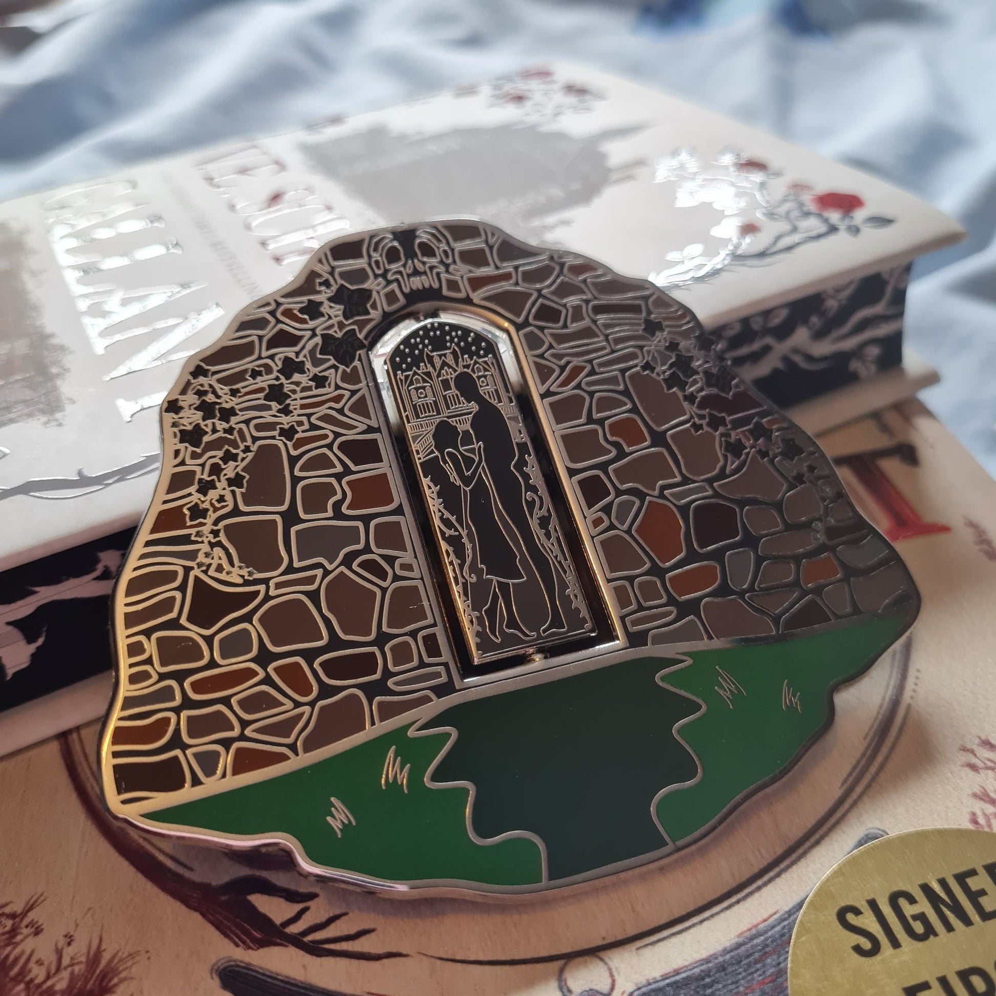 The Foolish Little Mouse deluxe enamel pin inspired by Gallant by V.E Schwab