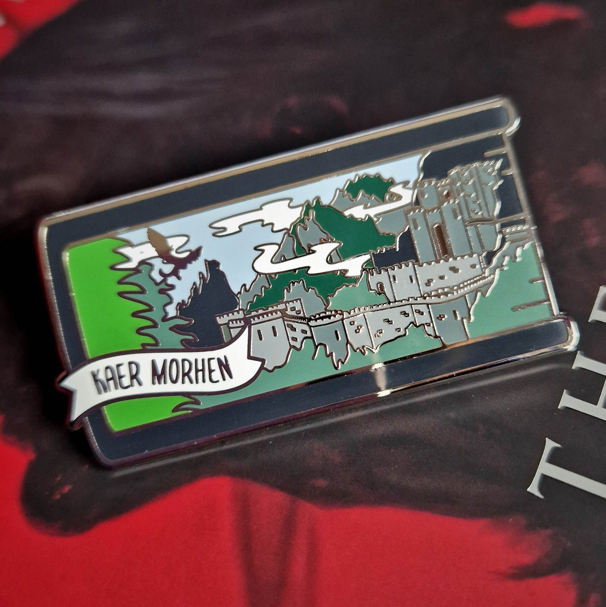 Kaer Morhen - Build Your Own Book Stack 2.0 - Enamel Pin