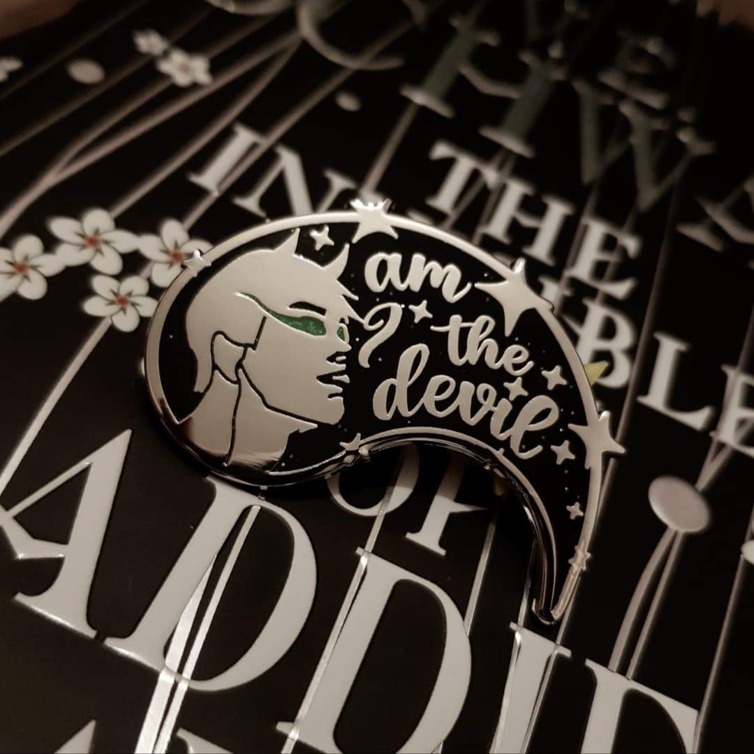 Am I The Devil? The Invisible Life of Addie LaRue enamel pin. 
