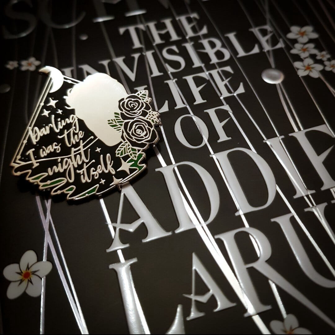 The Invisible Life of Addie LaRue by V.E Schwab Luc Enamel Pin. Darling, I Was The Night Itself. 