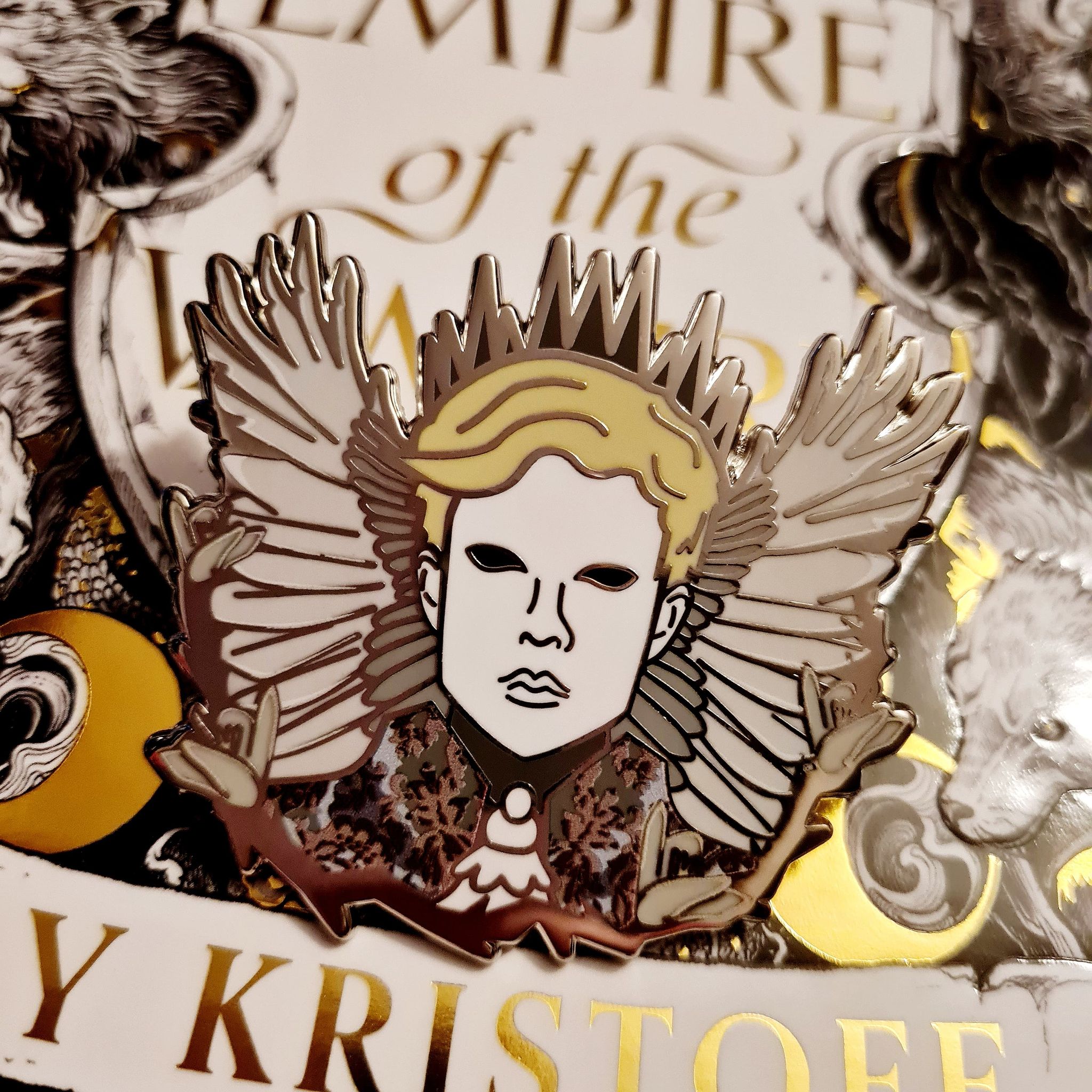Fabien Voss, the Forever King inspired Enamel Pin
