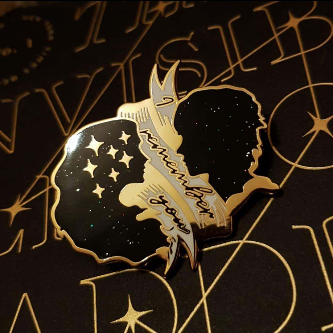 'I Remember You' The Invisible Life of Addie LaRue by V.E Schwab enamel pin.