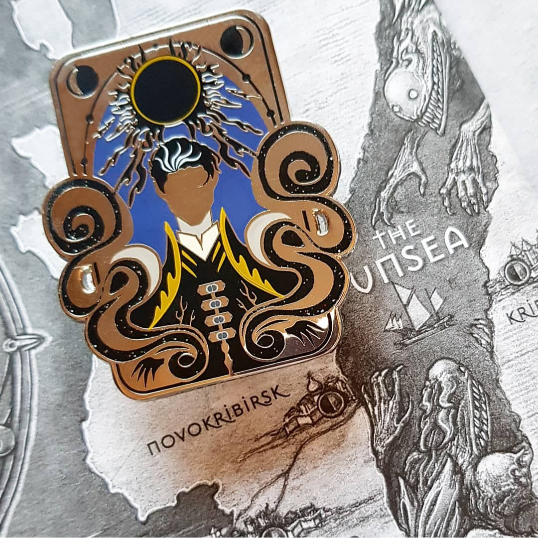 The Darkling Pin Portrait Enamel Pin inspired by Shadow and Bone by leigh Bardugo