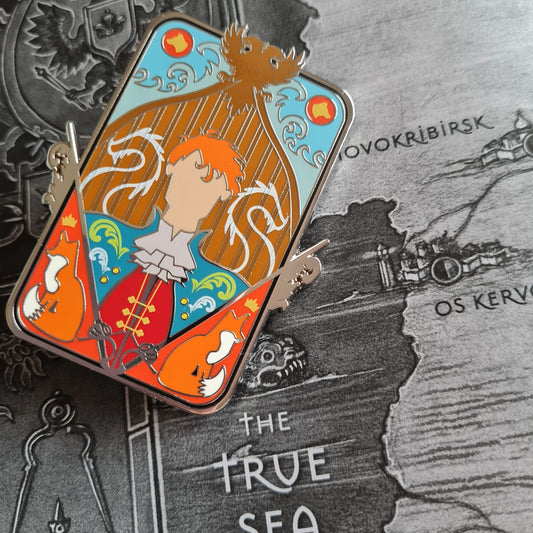 The Privateer Shadow and Bone Enamel Pin